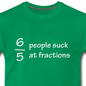 Six out of five people suck at fractions